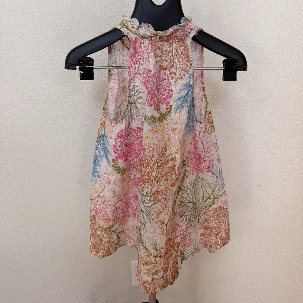 Pilcro (Anthro) Coral Linen Halter Top – XS – Boho + Breezy